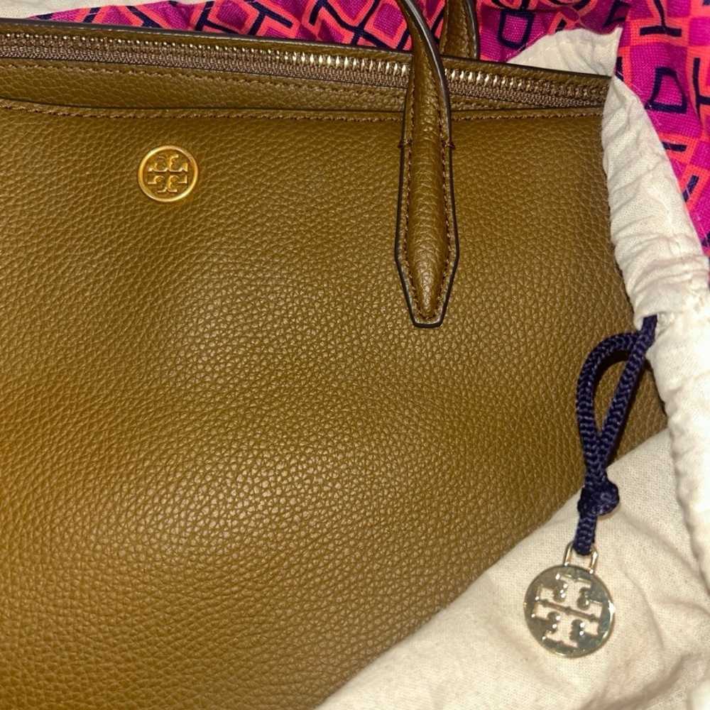 Tory Burch Brown Leather Tote
